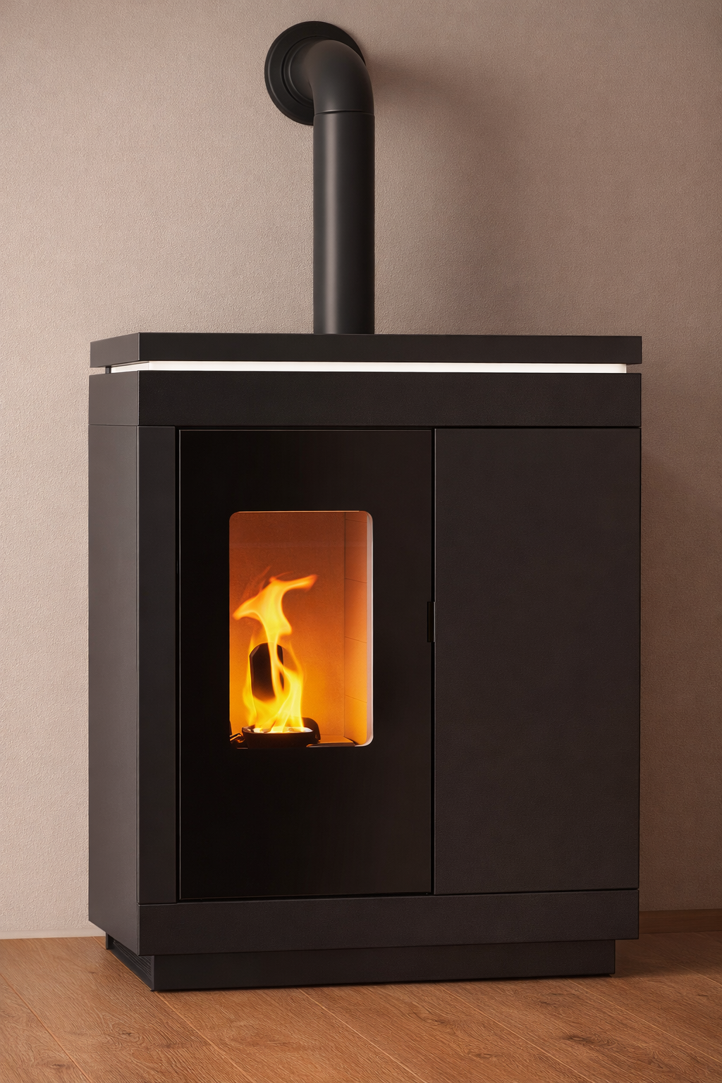 Olsberg Pellet-Kaminofen EPANA/ Glas Schwarz