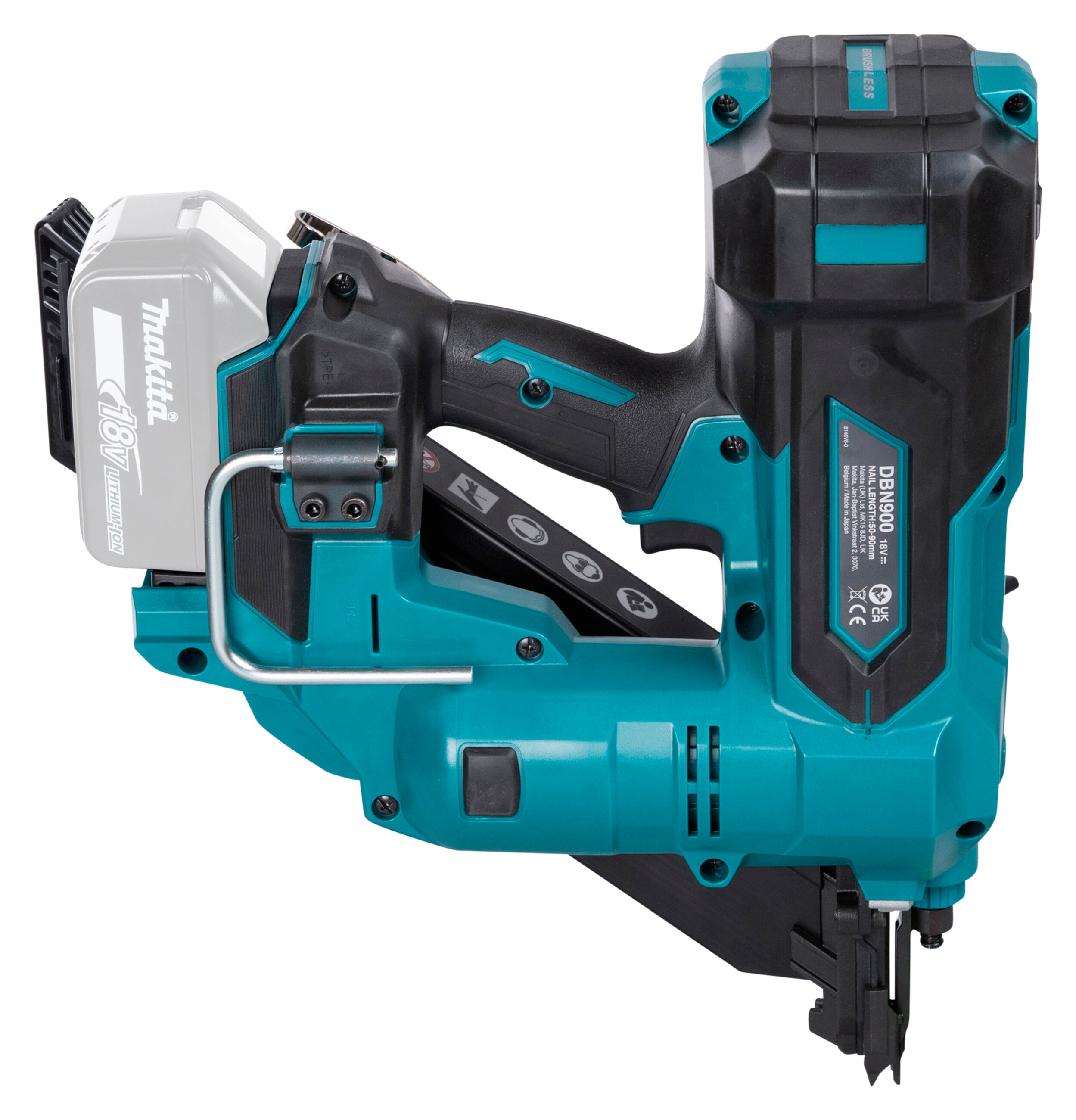 Makita Akku-Streifennagler DBN900ZK, 18V, 90mm ohne Akku & Ladegerät