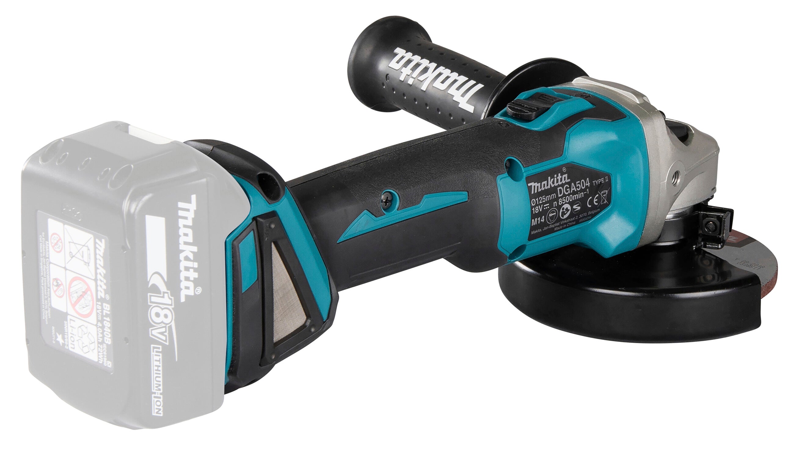 Makita Akku-Winkelschleifer DGA504Z 125mm, 18V ohne Akku & Ladegerät