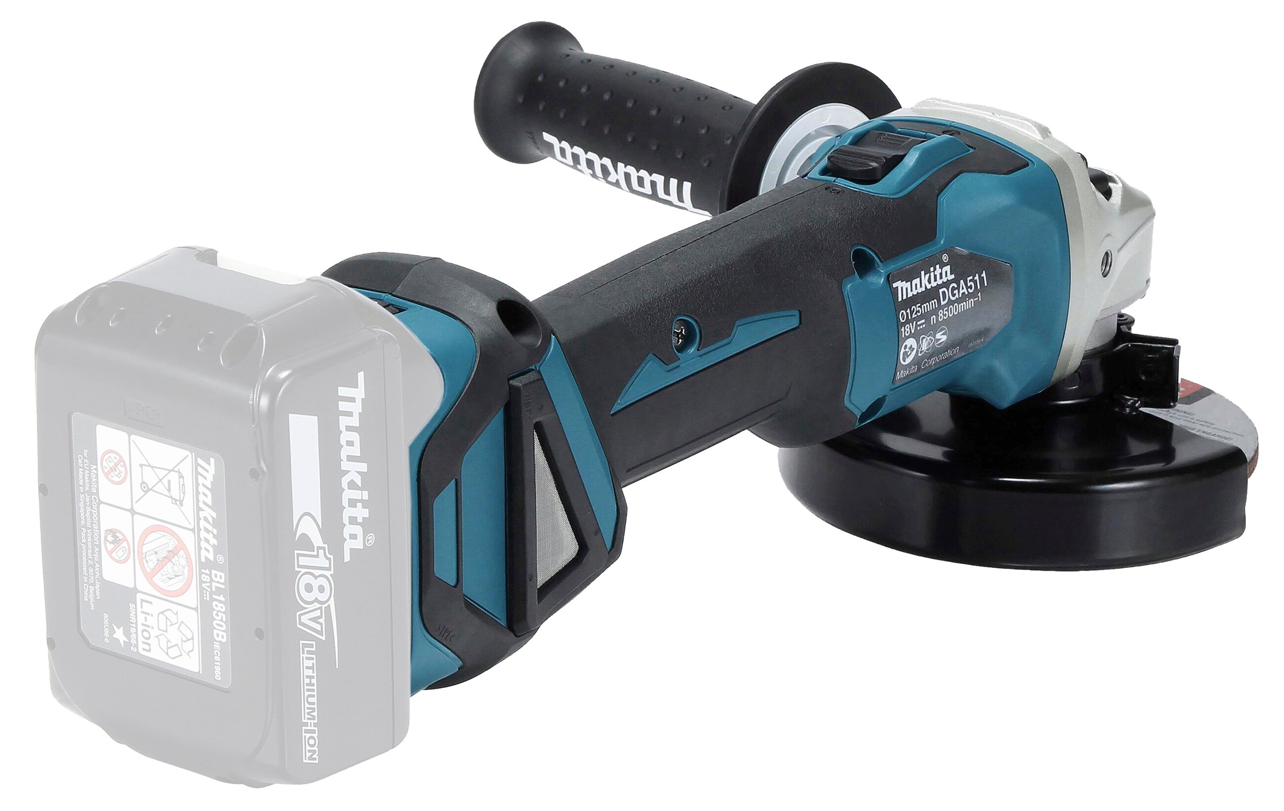 Makita Akku-Winkelschleifer DGA511Z 18V ohne Akku & Ladegerät