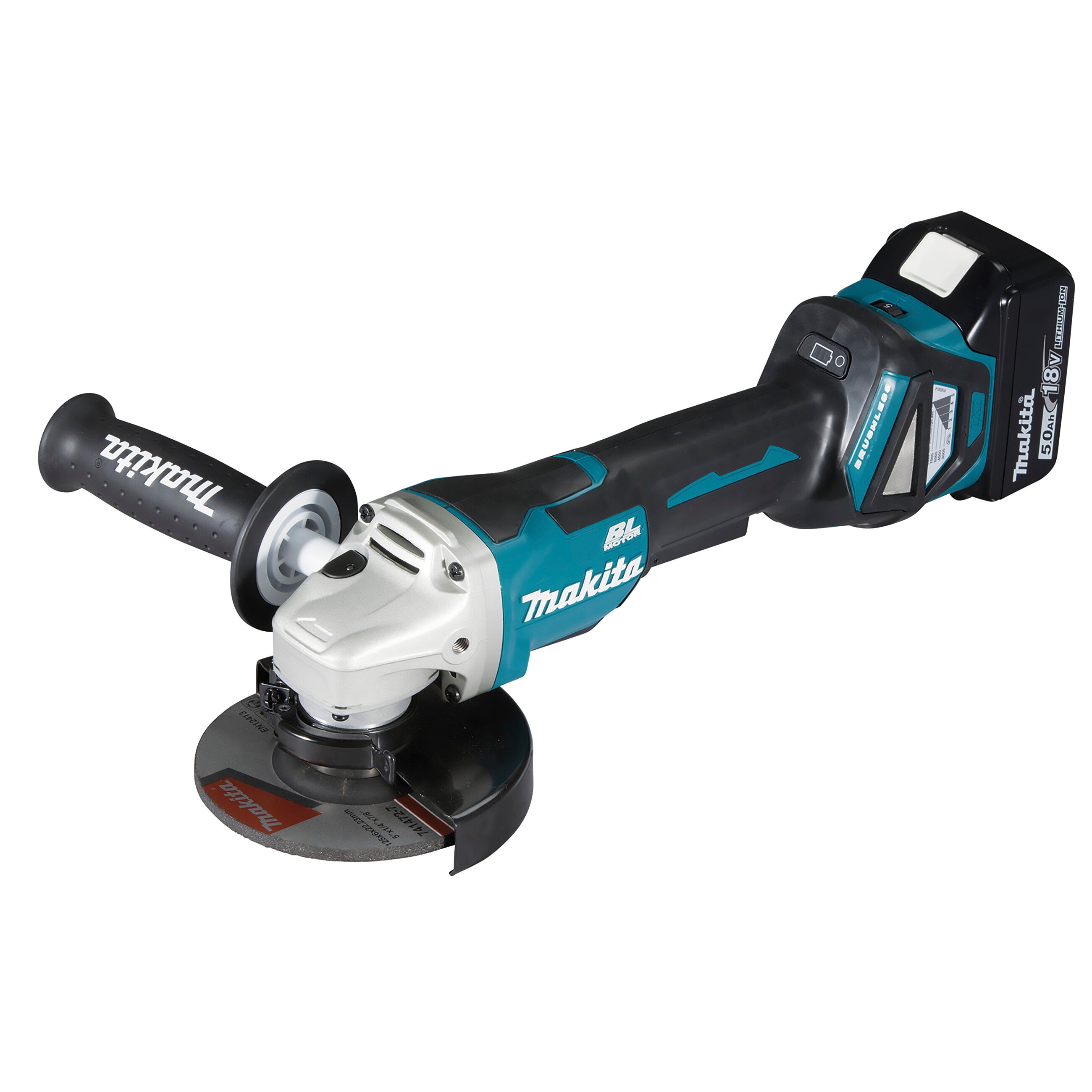 Makita Akku-Winkelschleifer-Set 18V DGA513RT3J inkl. 3x Akku & Ladegerät