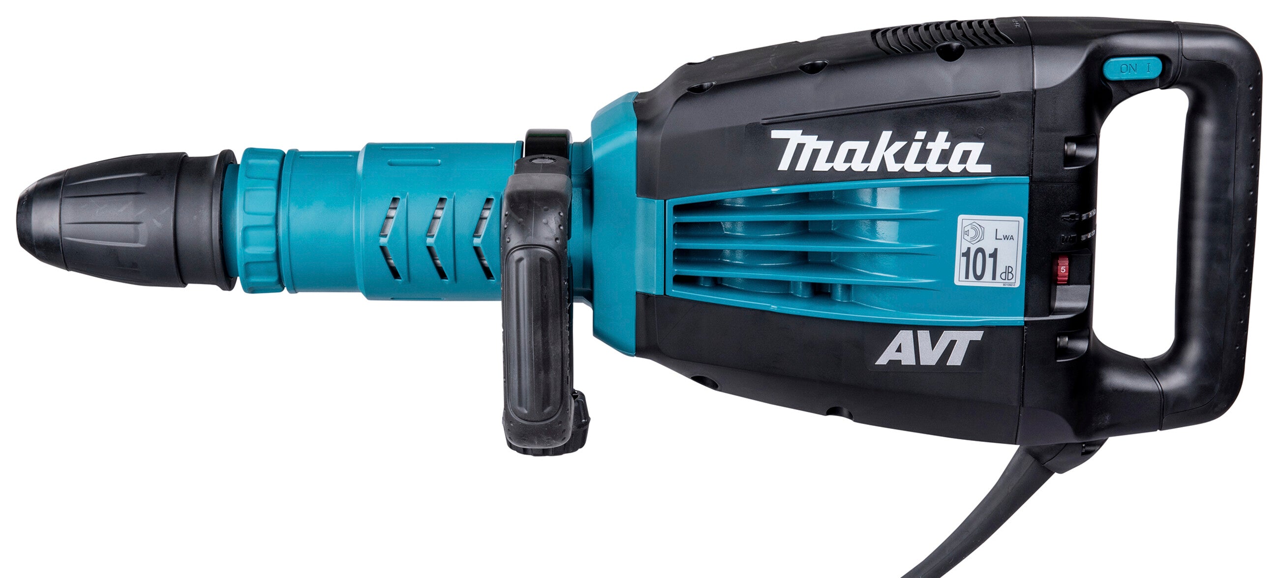 Makita Stemmhammer HM1214C, SDS Max, mit Spitzmeißel und Koffer, 1510 W